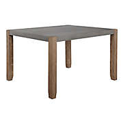 Newport Wood and Faux Concrete Loft Dining Table