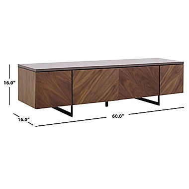Safavie Archie Chevron TV Stand in Walnut. View a larger version of this product image.