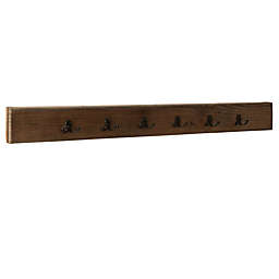 Alaterre Pomona Metal and Wood Coat Hook in Natural