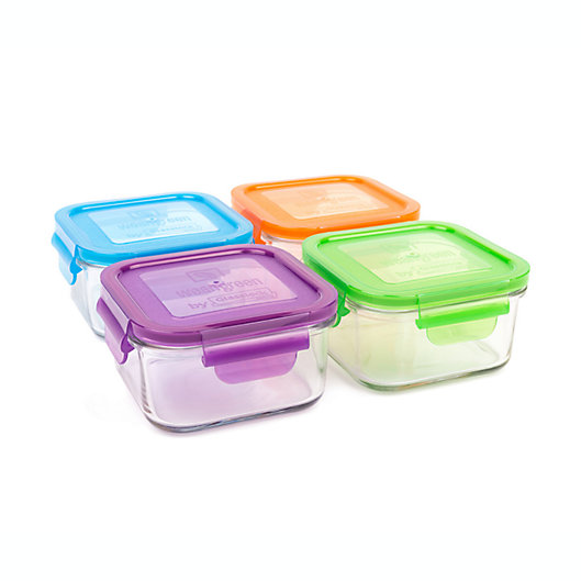 Alternate image 1 for Wean Green® 16 oz. Garden Pack Lunch Cubes in Assorted Colors (Set of 4)