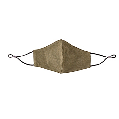 London Luxury&reg; 2-Pack Adult Fabric Face Masks in Heather/Olive. View a larger version of this product image.