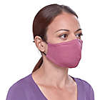 Alternate image 2 for London Luxury&reg; 2-Pack Adult Fabric Face Masks in Heather/Raspberry