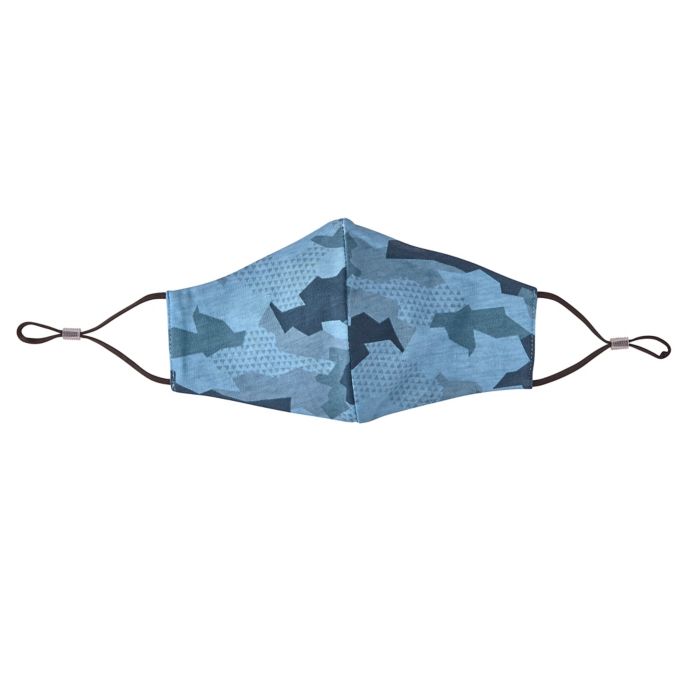London Luxury® 2Pack Adult Fabric Face Masks in Blue Camo Bed Bath