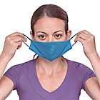 Alternate image 1 for London Luxury&reg; 2-Pack Adult Fabric Face Mask in Blue