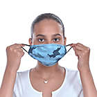 Alternate image 1 for London Luxury&reg; 2-Pack Kid&#39;s Fabric Face Mask in Blue Camo