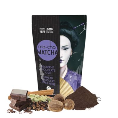 Ma-Cha Matcha 7.9 oz. Decadent Chocolate Chai Loose Leaf Tea Bags 3-Count