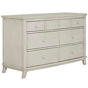 &eacute;volur Amsterdam 7-Drawer Double Dresser in Brushed White