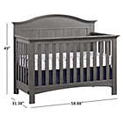 Alternate image 13 for Soho Baby Chandler 4-in-1 Convertible Crib in Graphite Grey