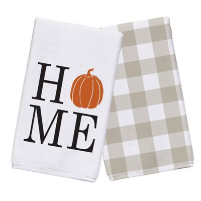 Home Pumpkin Tea Towel Set