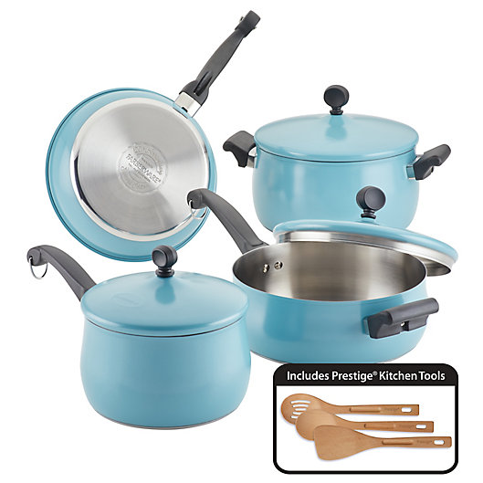 Alternate image 1 for Farberware® 120 Stainless Steel 10-Piece Cookware Set