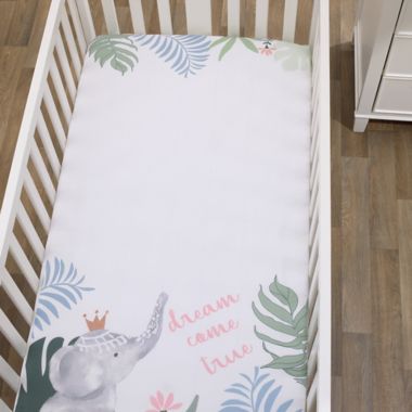 NoJo&reg; Tropical Princess Photo-Op Crib Sheet. View a larger version of this product image.