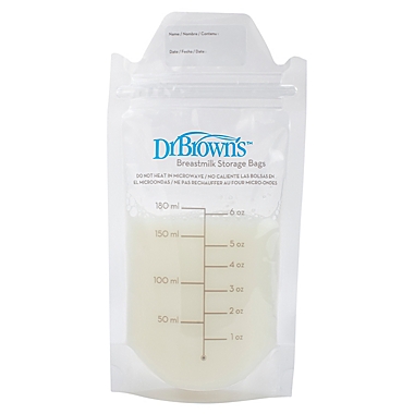 Dr. Brown&#39;s&reg; 100-Count Breastmilk Storage Bags. View a larger version of this product image.