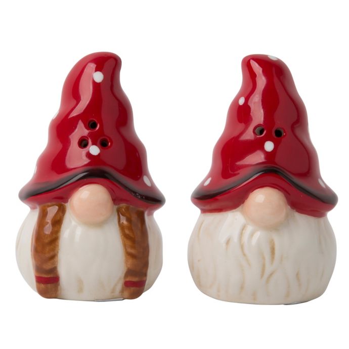 Home Essentials & Beyond 2Piece Christmas Gnome Salt and Pepper