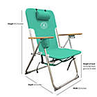 Alternate image 3 for Carribean Joe High Weight Beach Chair in Teal