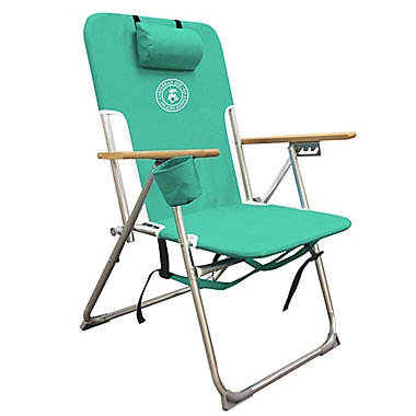 Carribean Joe High Weight Beach Chair in Teal. View a larger version of this product image.