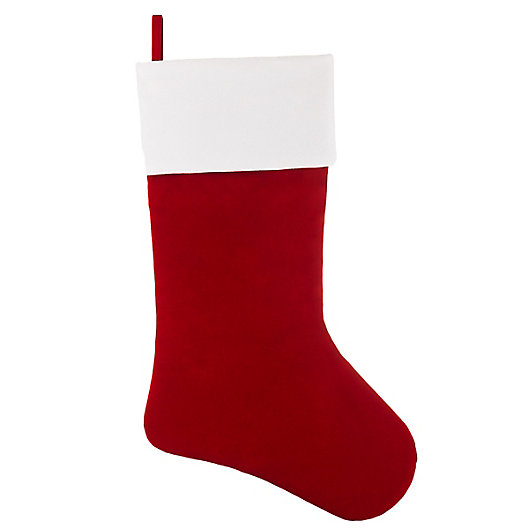 Alternate image 1 for HangRight™ Deluxe Stocking in Red