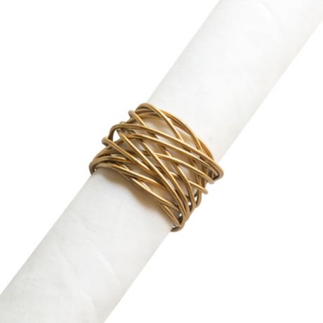 napkin wire ring gold