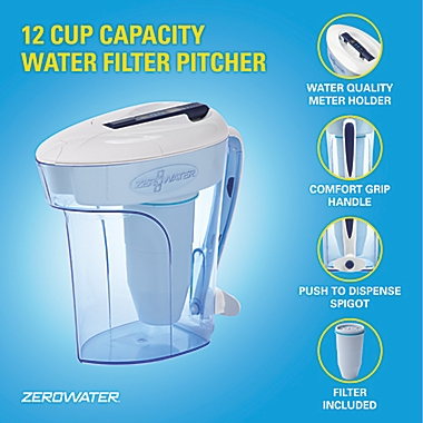 ZeroWater 12-Cup Ready Pour Pitcher. View a larger version of this product image.