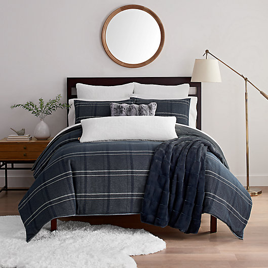Ugg Bakersfield 3 Piece Comforter Set, Ocean Twin Bed Set