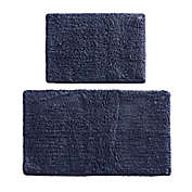 Madison Park Signature Ritzy Bath Rug Set in Navy (Set of 2)