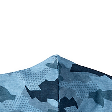 London Luxury&reg; 2-Pack Adult Fabric Face Masks in Blue Camo. View a larger version of this product image.