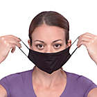 Alternate image 1 for London Luxury&reg; 2-Pack Adult Fabric Face Masks in Black