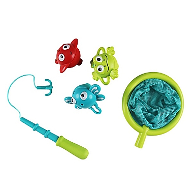 Hape 5-Piece Double Fun Fishing Set in Green/Blue. View a larger version of this product image.