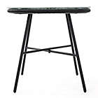 Alternate image 4 for Destination Summer Round Wicker Patio Side Table in Black