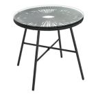 Alternate image 0 for Destination Summer Round Wicker Patio Side Table in Black