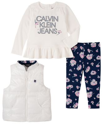 white calvin klein vest