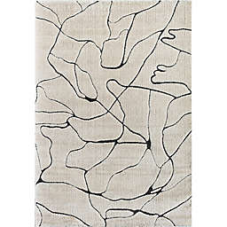 CosmoLiving Cadence Marble Area Rug in Tan