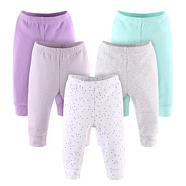 The Peanutshell&trade; Size 3-6M 5-Pack Confetti Dot Pants in Pastels. View a larger version of this product image.