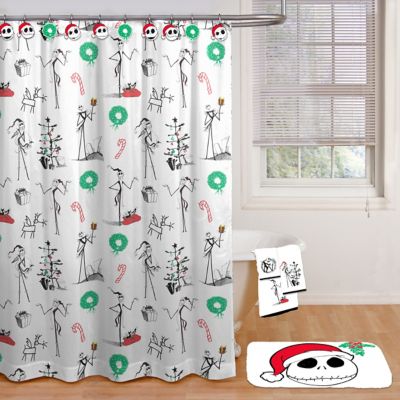 Disney Mickey Mouse Icons Gray Fabric Shower Curtain  72" x 72" New 
