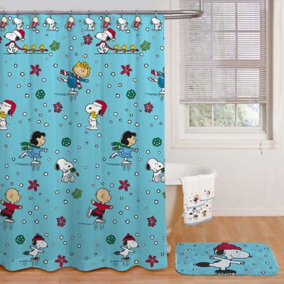 Peanuts Wonderland Shower Curtain, Shower Curtain And Window Curtain Set