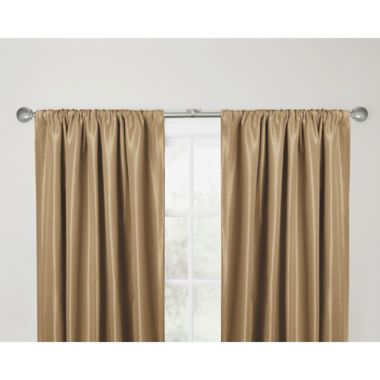 Maytex Premium Smart Ball 18 to 48-Inch Adjustable Single Curtain Rod Set in Brushed Nickel. View a larger version of this product image.