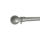 Alternate image 0 for Maytex Premium Smart Ball 18 to 48-Inch Adjustable Single Curtain Rod Set in Brushed Nickel