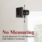 Alternate image 2 for Maytex Premium Smart 18 to 48-Inch Adjustable Single Curtain Rod Set in Aged Iron