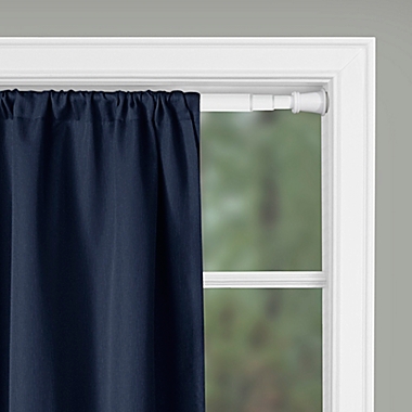 26 to 54-Inch Adjustable Single Tension Window Curtain Rod in White. View a larger version of this product image.