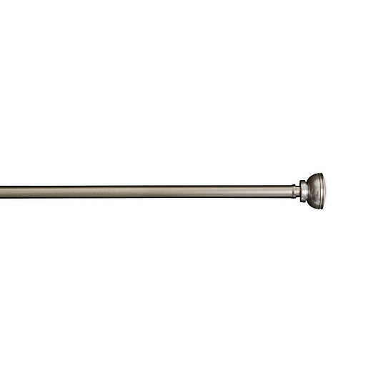 Spring Tension Pewter Curtain Rod Bed, Spring Loaded Rod For Curtains