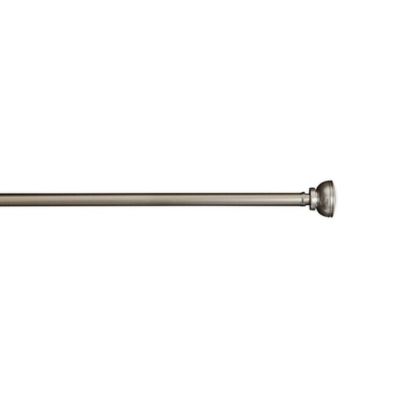Spring Tension Pewter Curtain Rod