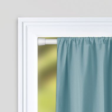 Round Spring 48 to 84-Inch Tension Rod in White. View a larger version of this product image.