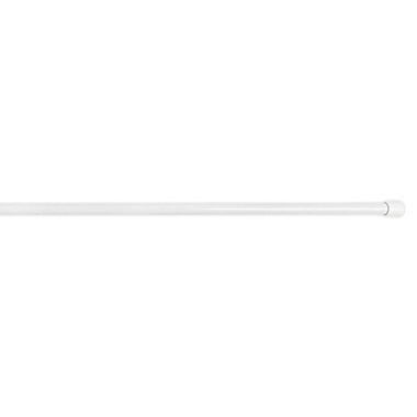 Round Spring 48 to 84-Inch Tension Rod in White. View a larger version of this product image.