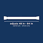 Alternate image 7 for Round Spring 48 to 84-Inch Tension Rod in White