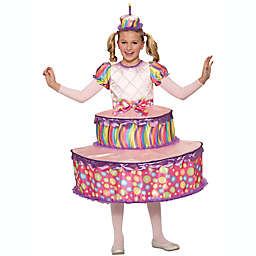 Forum Novelties Birthday Cake Girl's Medium Halloween Costume in Pink