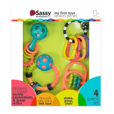 sassy my first rattles newborn gift set