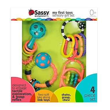 Sassy&reg; 4-Piece My First Toys Gift Set. View a larger version of this product image.