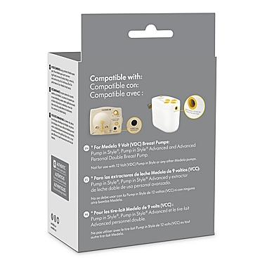 Medela&reg; Pump In Style&reg; 9 Volt Power Adaptor. View a larger version of this product image.