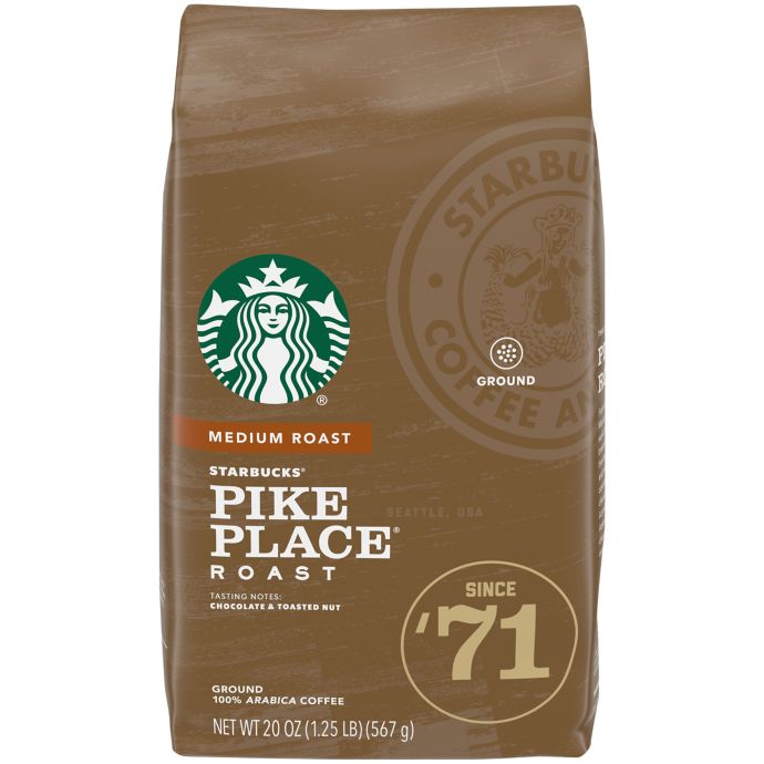 Starbucks® 20 oz. Pike Place® Roast Ground Coffee Bed