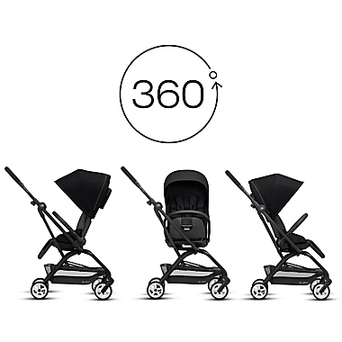 CYBEX Eezy S Twist 2 Stroller in Deep Black. View a larger version of this product image.