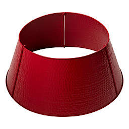Glitzhome® Hammered Metal Tree Collar in Red